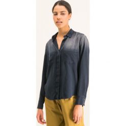 Koszula Marc O'Polo 001 9157 42229. Niebieskie bluzki damskie Marc O'Polo, bez wzorów, z lyocellu, polo, bez rękawów. W wyprzedaży za 309,00 zł.
