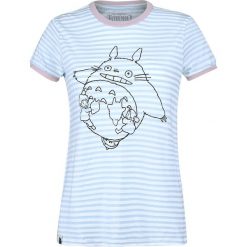 Mój Sąsiad Totoro Totoro The Wind Koszulka damska jasnoniebieski/biały. Niebieskie koszulki damskie marki Mój Sąsiad Totoro, s, bez wzorów, bez kołnierzyka. Za 99,90 zł.