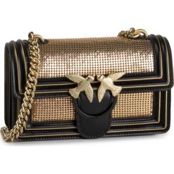 Torebka PINKO - Mini Love Metal AI 19-20 PLTT 1P21GY Y5V4 Nero//Oro ZH2. Żółte torebki klasyczne damskie Pinko, bez wzorów, ze skóry, wizytowe, bez dodatków. Za 1449,00 zł.