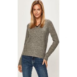Vero Moda - Sweter. Szare swetry damskie Vero Moda, s, bez wzorów, z elastanu, bez rękawów, bez kaptura. W wyprzedaży za 59,90 zł.
