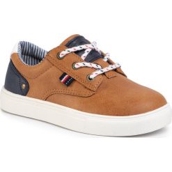 Sneakersy XTI - 57046 Camel. Pomarańczowe trampki chłopięce Xti, bez wzorów, ze skóry ekologicznej, na sznurówki. Za 169,00 zł.