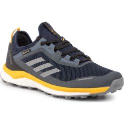 Buty adidas - Terrex Agravic Flow Gtx GORE-TEX EF9615 Legink/Grethr/Actgol. Niebieskie buty sportowe męskie Adidas, ze skóry ekologicznej, bez zapięcia, do biegania, adidas terrex, gore-tex. W wyprzedaży za 449,00 zł.