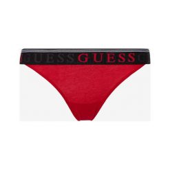 Guess Spodenki Czerwony. Czerwone figi damskie Guess, m, z aplikacjami, z elastanu. Za 63,95 zł.