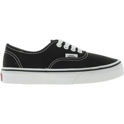 Vans - Tenisówki dziecięce AUTHENTIC. Czarne trampki chłopięce Vans, bez wzorów, z gumy, z okrągłym noskiem, bez zapięcia. Za 179,90 zł.