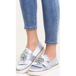 Trampki damskie slip on: Szare Slip On Never Too Late