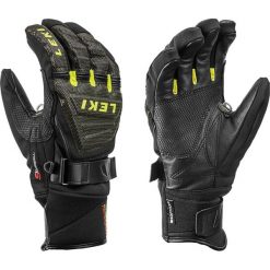 Leki Rękawice narciarskie Race Coach C-Tech S Black-Ice Lemon 9,5. Czarne rękawiczki damskie Leki, bez wzorów, ze skóry. W wyprzedaży za 559,00 zł.