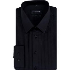 Koszula SIMONE KDCS000367. Czarne koszule męskie Giacomo Conti, m, bez wzorów, z elastanu, wizytowe, bez kołnierzyka, bez rękawów. Za 259,00 zł.