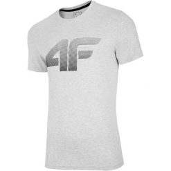 4F Men's T-shirt NOSH4-TSM004-27M t-shirt męskie szare XXL. Szare t-shirty męskie 4f, s, z aplikacjami, z bawełny, sportowe, bez kołnierzyka, krótkie. W wyprzedaży za 39,99 zł.