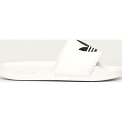 Adidas Originals - Klapki. Białe sandały dziewczęce adidas Originals, z materiału, bez zapięcia. Za 119,90 zł.