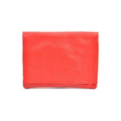 Kopertówki damskie: Skórzana kopertówka w kolorze czerwonym – (S)23 x (W)17 cm