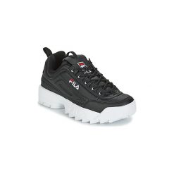 Buty Fila DISRUPTOR LOW WMN. Czarne trampki i tenisówki damskie Fila, bez wzorów, bez zapięcia. Za 440,10 zł.