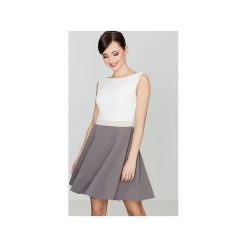 Sukienka K083 Mocca. Pomarańczowe sukienki damskie Lenitif, na lato, s, bez wzorów, bez kołnierzyka, bez rękawów. Za 129,00 zł.
