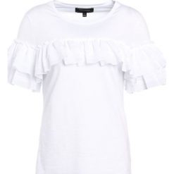 Bluzki, topy, tuniki: Banana Republic COUTURE RUFFLE Tshirt z nadrukiem white