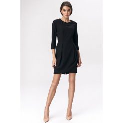 Czarna sukienka tulipan. Czarne sukienki damskie NIFE, xl, bez wzorów, z elastanu, bez kołnierzyka, bez rękawów, tulipan. Za 209,00 zł.