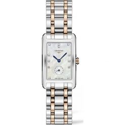 LONGINES DolceVita L5.512.5.87.7. Białe zegarki damskie marki LONGINES, złote. Za 8140,00 zł.