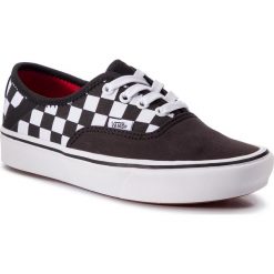 Tenisówki VANS - Comfycush Authe VN0A3WM8VN81 (2 Tone) Black/Checkerboa. Czarne półbuty damskie Vans, bez wzorów, z gumy, sportowe, bez zapięcia. Za 339,00 zł.