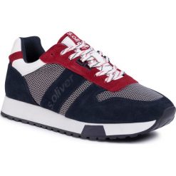 Sneakersy S.OLIVER - 5-13614-24 Navy Comb.891. Niebieskie sneakersy męskie S.Oliver, na co dzień, bez wzorów, z zamszu, eleganckie, bez zapięcia. W wyprzedaży za 219,00 zł.