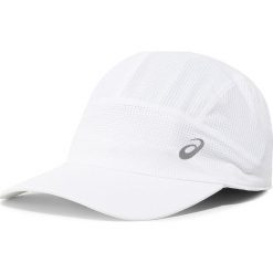 Czapka z daszkiem ASICS - Lightweight Running Cap 3013A150 Brilliant White 113. Białe czapki męskie Asics, bez wzorów, z poliesteru. W wyprzedaży za 79,00 zł.