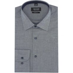 Koszula bexley 2320 długi rękaw slim fit szary. Szare koszule męskie Recman, m. Za 149,00 zł.