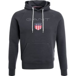 GANT SHIELD HOODIE Bluza z kapturem dark graphit. Niebieskie bluzy męskie rozpinane marki GANT. Za 419,00 zł.
