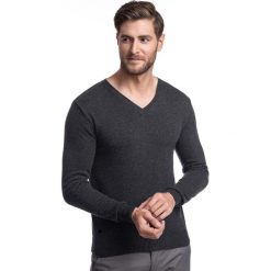 Sweter FABRIZIO SWSR000109. Szare swetry męskie m, z wiskozy. Za 229,00 zł.