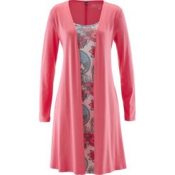 Sukienki: Sukienka shirtowa 2 w 1 bonprix jasnoróżowy z nadrukiem