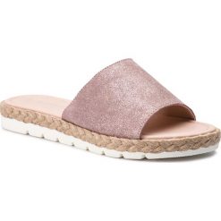 Espadryle MARCO TOZZI - 2-27116-22 Candy Met. C. 536. Różowe espadryle damskie Marco Tozzi, bez wzorów, z zamszu, bez obcasa. W wyprzedaży za 159,00 zł.