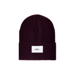 Czapka Beanie Aubergine (White). Czerwone czapki damskie marki Harp Team, z dzianiny. Za 49,00 zł.