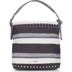 Torebka damska 87-4Y-356-8. Szare torebki klasyczne damskie marki Wittchen, w paski, eleganckie, matowe, bez dodatków. Za 99,00 zł.