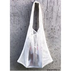 TORBA MESH XXL byOrianne. Szare torebki klasyczne damskie marki Pakamera, z meshu, duże. Za 99,00 zł.