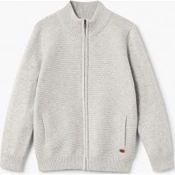 Mango Kids - Kardigan dziecięcy David2 122-164 cm. Szare swetry chłopięce marki Mango Kids, z bawełny. Za 79,90 zł.