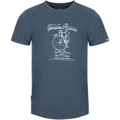 Loap Koszulka Męska Z Krótkim Rękawem Anio Grey/Blue L. Szare koszulki męskie Loap, m, z nadrukiem, z bawełny, bez kołnierzyka, z krótkim rękawem, krótkie, rowerowe. W wyprzedaży za 59,00 zł.