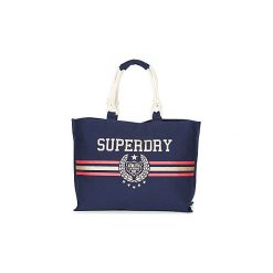 Torby shopper Superdry AMAYA ROPE TOTE. Niebieskie torby damskie na zakupy marki Superdry, bez wzorów, bez dodatków. Za 186,20 zł.