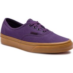 Tenisówki VANS - Authentic VN0A38EMVKT1 Mysterioso/Gum. Fioletowe półbuty damskie Vans, bez wzorów, z gumy, bez zapięcia. W wyprzedaży za 199,00 zł.