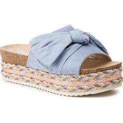 Espadryle BULLBOXER - 886014F1T Pastel Blue. Niebieskie espadryle damskie marki Bullboxer, z aplikacjami, z tworzywa sztucznego, bez obcasa. Za 189,00 zł.