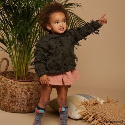 Sweter Lova Baby Khaki. Brązowe swetry chłopięce marki Pakamera, z wełny. Za 189,00 zł.