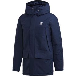 MĘSKA PARKA ADIDAS ORIGINALS (S). Parki męskie Adidas, na zimę, s, w paski, z nylonu, sportowe, bez kaptura. W wyprzedaży za 569,99 zł.