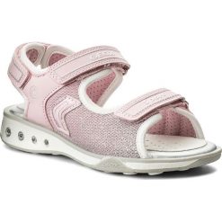 Sandały GEOX - J S.Jocker C J8292C 0AS54 C0550 D Pink/White. Różowe sandały dziewczęce Geox, ze skóry ekologicznej, bez zapięcia. W wyprzedaży za 199,00 zł.