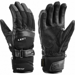 Leki rękawice Performance S Gtx Black Size 9,5. Czarne rękawiczki damskie Leki, bez wzorów, z gore-texu. W wyprzedaży za 429,00 zł.