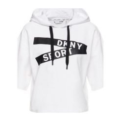 Bluza DKNY Sport DP9T6752. Białe bluzy sportowe damskie DKNY Sport, xs, bez wzorów, z elastanu, bez rękawów, bez kaptura. W wyprzedaży za 239,00 zł.