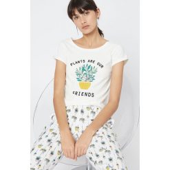 Etam - T-shirt piżamowy Geric Top. Piżamy damskie Etam, s, z nadrukiem, z dzianiny, bez rękawów. W wyprzedaży za 59,90 zł.