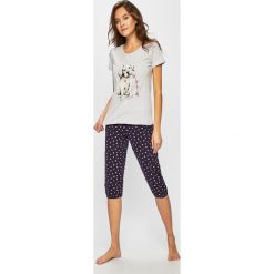 Henderson Ladies - Piżama. Szare piżamy damskie marki Henderson Ladies, s, z nadrukiem, z bawełny, bez rękawów. Za 79,90 zł.
