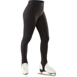 Spodnie Treningowe Do Jazdy Figurowej Na Łyżwach. Czarne spodnie damskie OXELO, s, z elastanu. Za 59,99 zł.