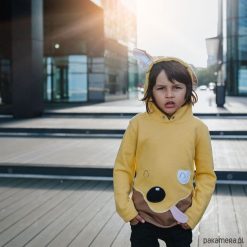 Bluza Piesek. Szare bluzy chłopięce rozpinane marki Pakamera, z bawełny. Za 139,00 zł.