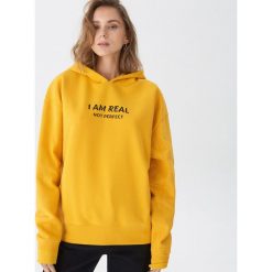 Bluza oversize - Żółty. Żółte bluzy damskie marki House, s, bez wzorów, bez rękawów, bez kaptura. Za 89,99 zł.