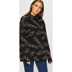Ellesse - Bluza. Czarne bluzy damskie Ellesse, z nadrukiem, z bawełny, bez rękawów, bez kaptura. W wyprzedaży za 149,90 zł.