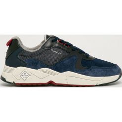 Gant - Buty Nicewill. Niebieskie sneakersy męskie GANT, ze skóry, na sznurówki. Za 519,90 zł.