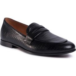 Mokasyny GINO ROSSI - MWU484-ASTER-07 Black. Czarne buty wizytowe męskie Gino Rossi, ze skóry, eleganckie. Za 279,99 zł.