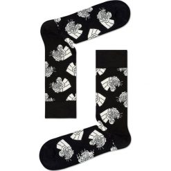 Happy Socks - Skarpety Jaguar. Czarne skarpetki męskie marki Happy Socks, z bawełny. W wyprzedaży za 27,90 zł.