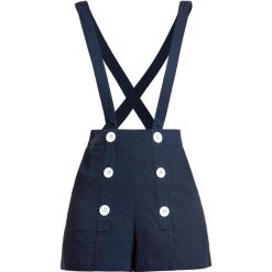 Szorty damskie: Voodoo Vixen Daisy Nautical Shorts with Braces Krótkie spodenki damskie granatowy